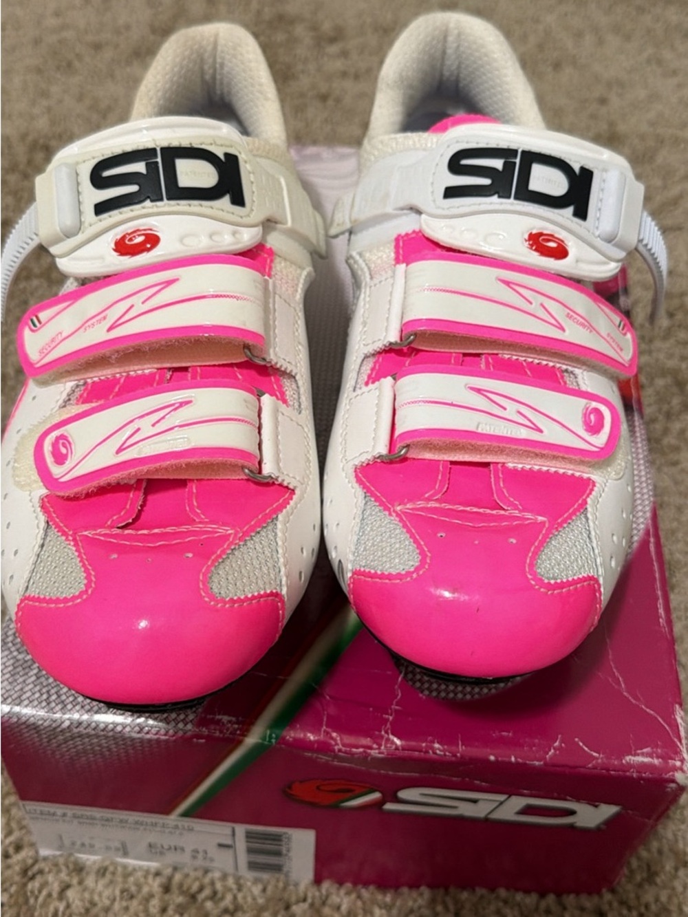 Sidi Women's Road Cycling Shoes - White & Pink